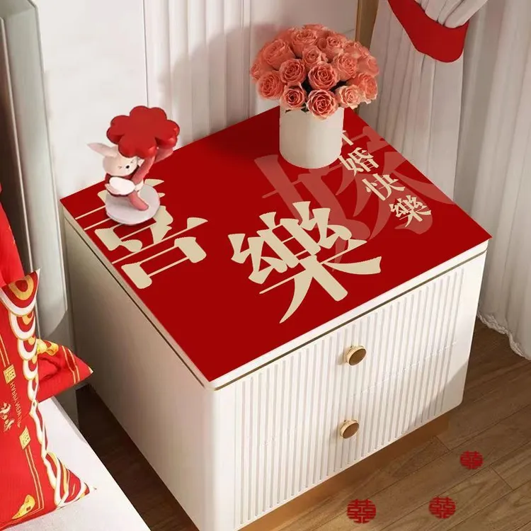 硅藻泥床头柜结婚喜庆乔迁吸水防滑垫卧室床头桌面垫免洗橡胶垫子