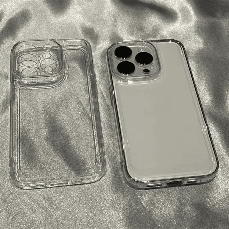 简约透明适用苹果17/16promax手机壳iPhone15透明13/14防摔12软壳