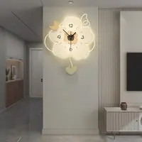 2025新款钟表奶油风挂钟客厅挂表网红装饰家用简约现代创意时钟画