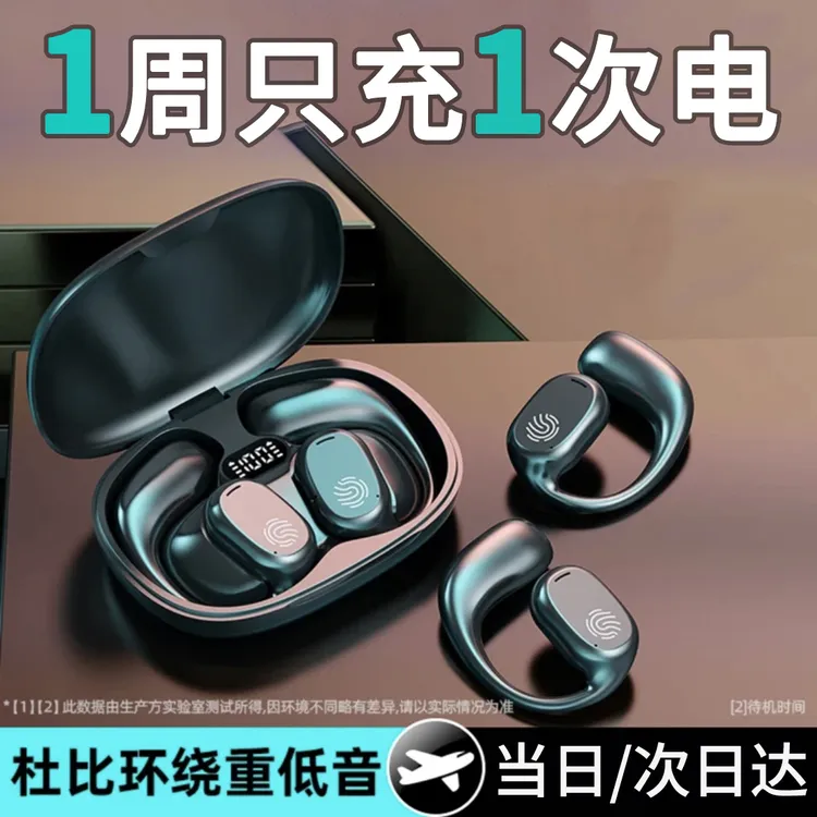 【柏林之声】2024新款运动蓝牙耳机不入耳高音质骨传导超长续航