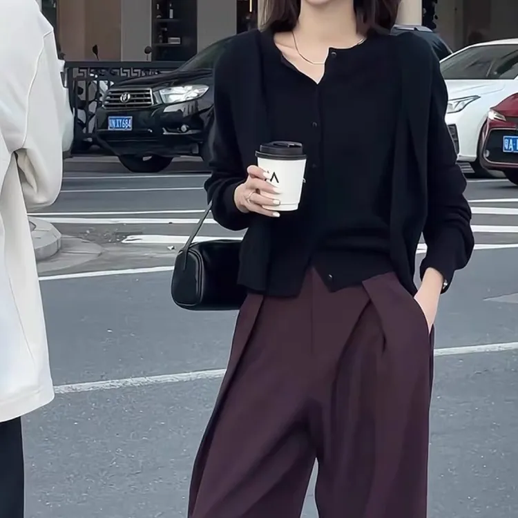 早秋盐系炸街时尚高级感上衣裤子