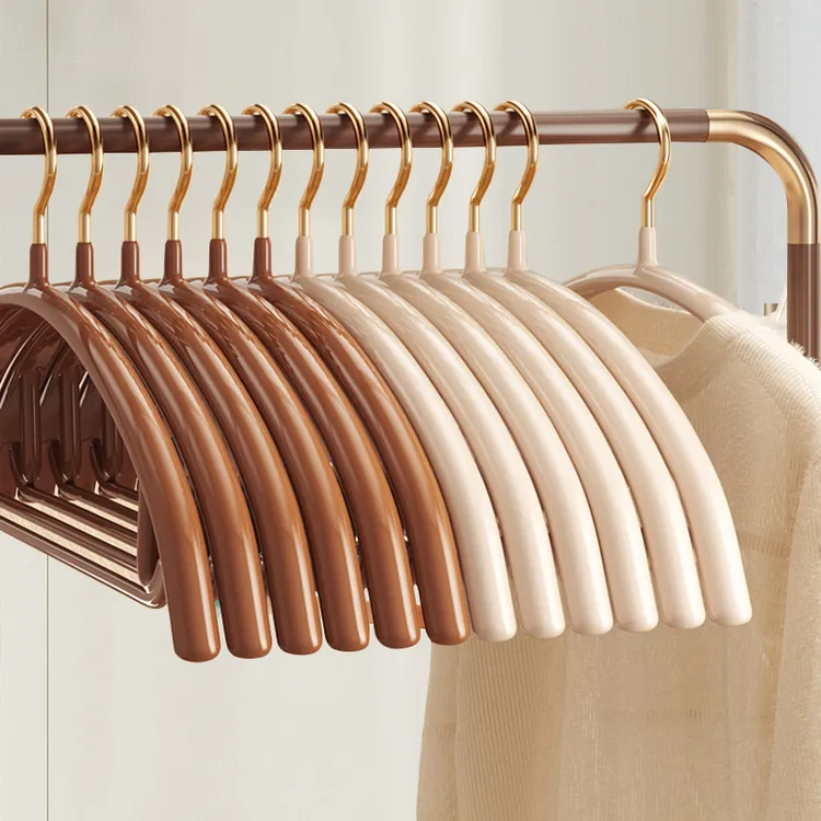 家用轻奢防滑无痕晾衣架不变形成人加粗加厚挂衣服撑子不锈钢衣架