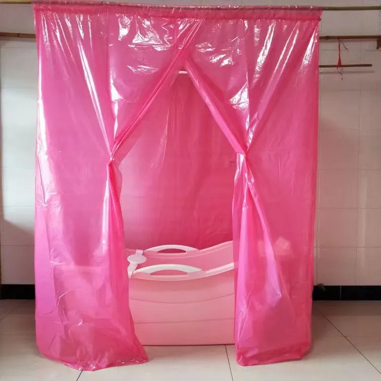 洗澡罩浴帐成人家用加厚冬天保暖保温沐浴罩帐蓬长方形塑料卫生间