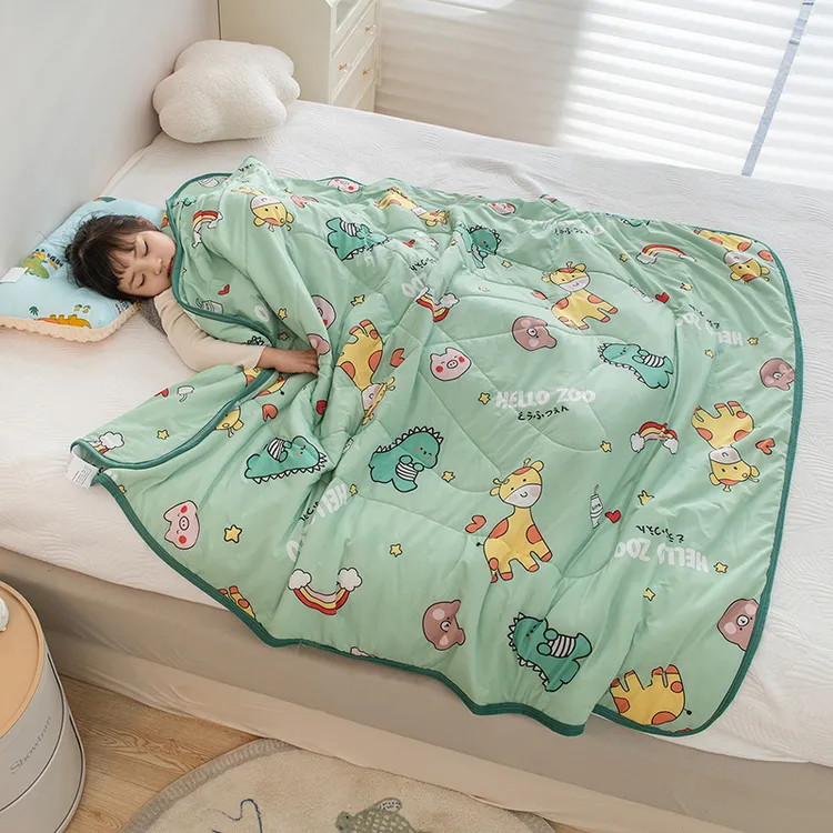 儿童夏凉被夏季婴儿空调被宝宝午睡小被子幼儿园被子学生夏被薄款