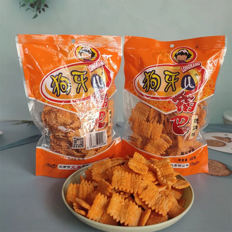 狗牙儿 美味封口锅巴122g烧烤味方便怀旧网红解馋小吃零食休闲