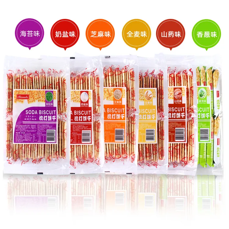 biando540g铁尺苏打饼干小包装香葱海苔咸味奶盐美食酥脆