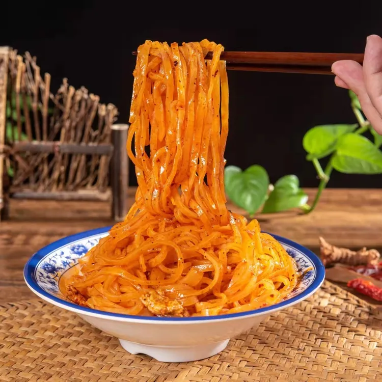 陕西宝鸡擀面皮8包310g/袋劲道香辣美味