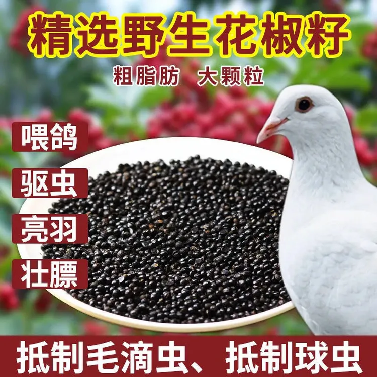 鸽子 专用【新鲜 花椒籽】 5斤 饲养驱虫冬季鸽粮信鸽赛鸽观赏鸽