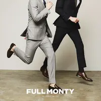 FULL MONTY春夏季西裤男士商务修身休闲长裤子垂感灰色西装裤
