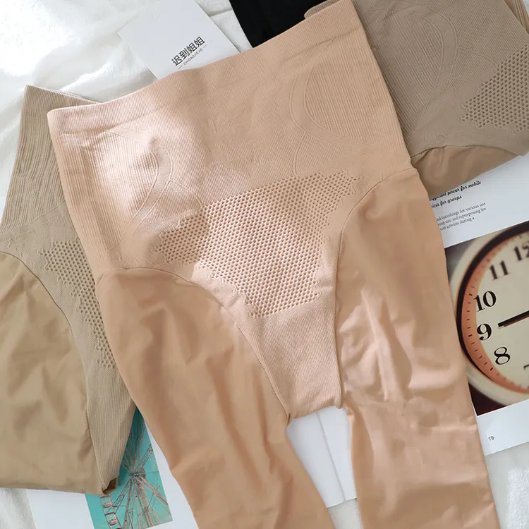 迟到姐姐（2条）春秋薄款高腰收腹水光袜连裤袜肤肉色打底裤袜女