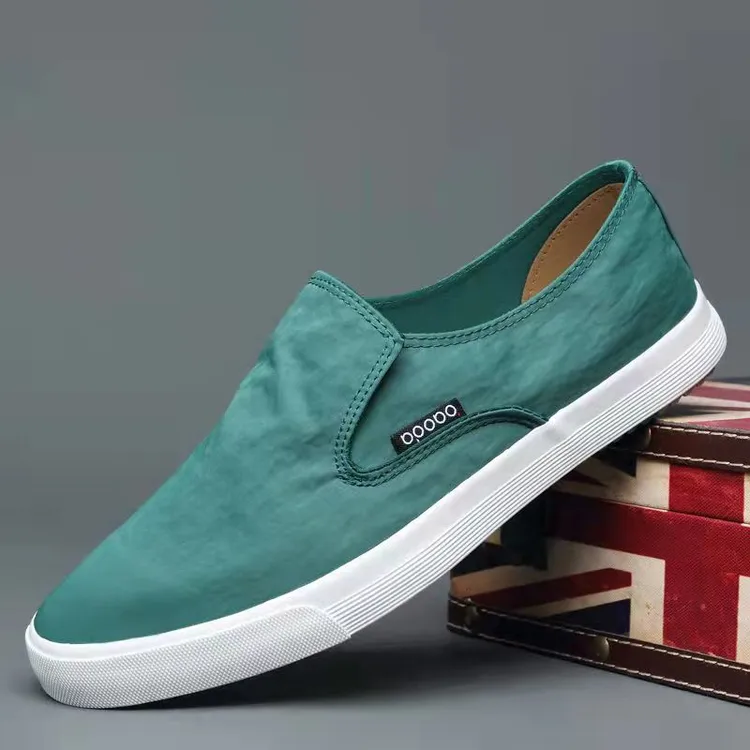 baoda/宝达夏季男士百搭套脚低帮休闲布鞋透气轻便男鞋2042-2