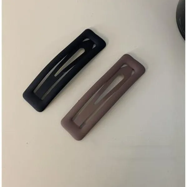 布迪鸭韩国磨砂发夹女后脑勺碎发侧边刘海夹子简约发卡bb夹卡子