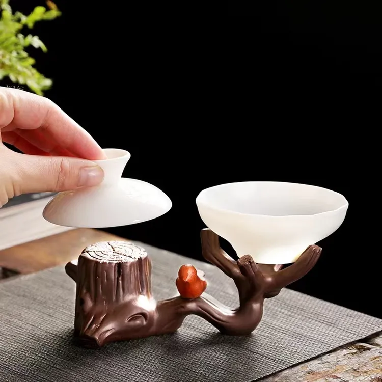 创意紫砂茶宠摆件茶壶盖置托茶漏架功夫茶具可养精品茶玩茶道配件