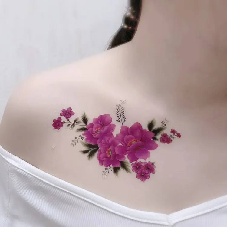 2张起【普通贴纸*紫色蝶恋花TBX-90289款】90*190cm 防水,美丽,实拍