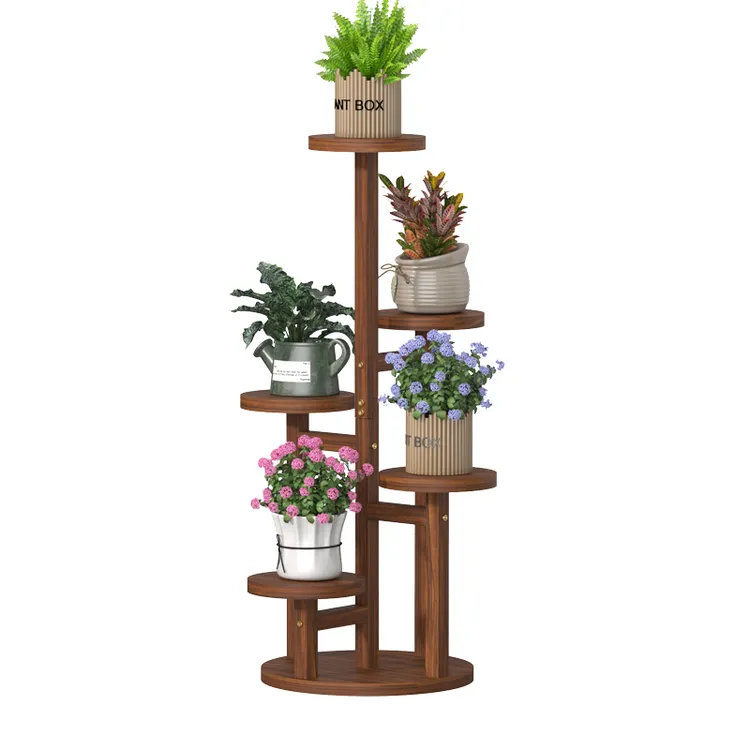 【工厂直销】室内外阳台花架子实木多层落地式绿萝绿植架实木木架子