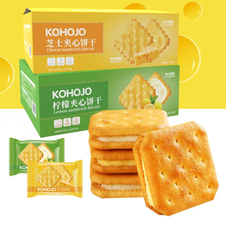 KOHOJO 柠檬/芝士夹心饼干 312克