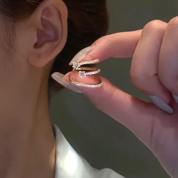 耳骨夹无耳洞耳环潮原创设计韩国气质耳饰网红耳夹高级轻奢小众