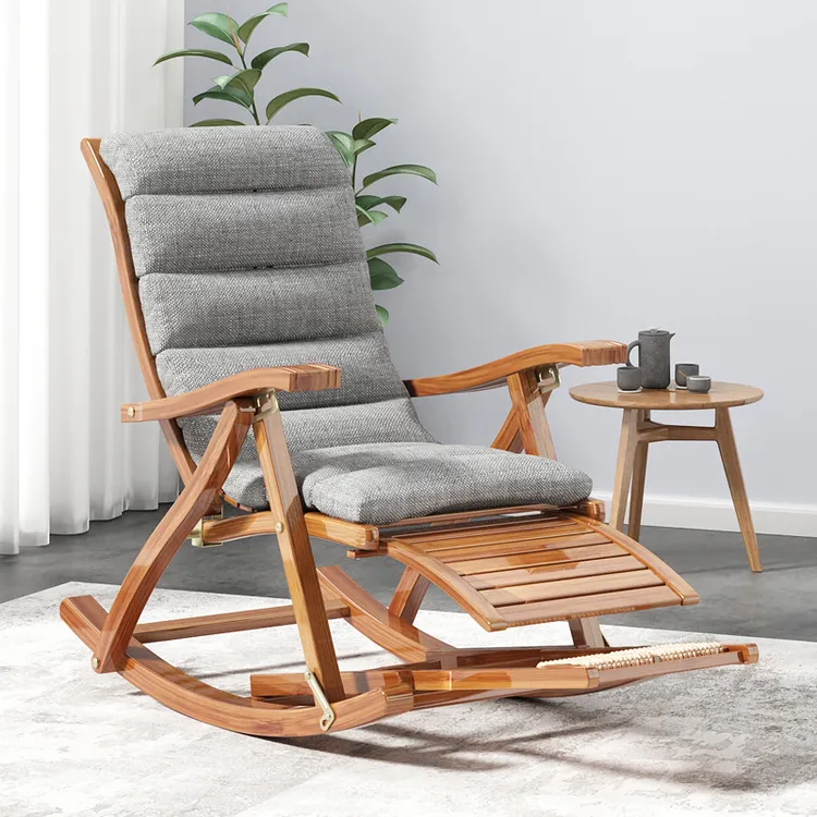 摇摇椅阳台家用休闲躺椅折叠大人老人午休客厅逍遥椅懒人椅子睡椅