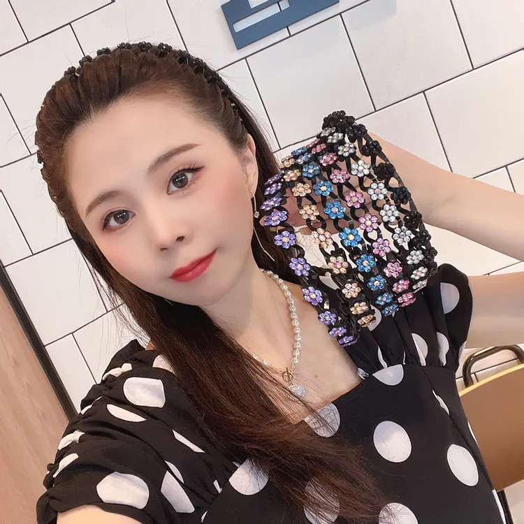 强饰 梅花款发箍女夹波浪压发防滑带齿百搭