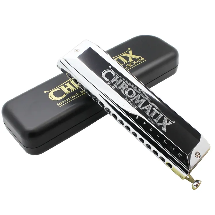 SUZUKI铃木 SCX-48 56 SCX-64 日本原装进口高级演奏款半音阶口琴