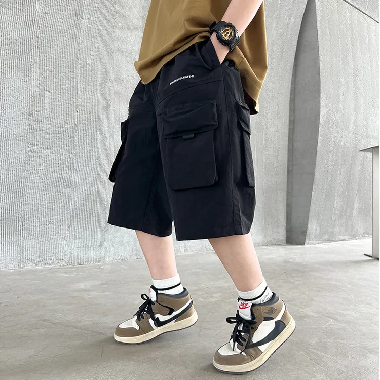 男童短裤夏款2025新款中大童男孩五分裤炸街童装工装裤薄款宽松潮