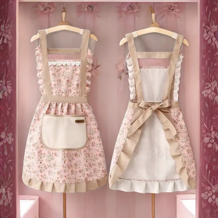 2024新款围裙厨房专用可擦手个性做饭围巾群女款爆款上班用的家用