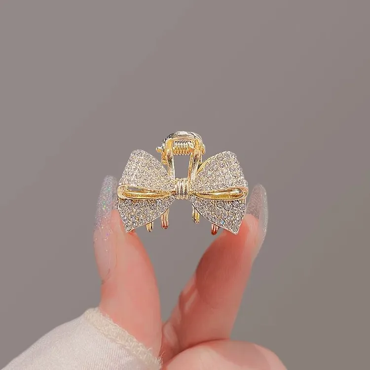 蝴蝶结小抓夹2025年新款头饰公主头抓夹发卡气质顶夹高级感发饰