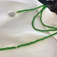 非金属亚克力项链 93XL1223法式小众异形项链ins风长款女时尚百搭