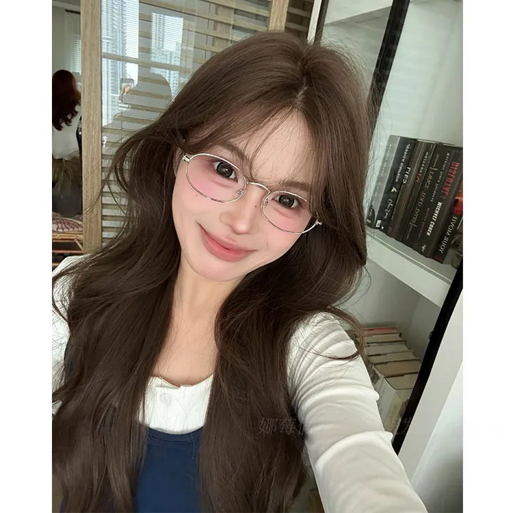 -【秋日原野】精修冷棕色氛围感前额蕾丝新升级C大头皮蕾丝头套假发