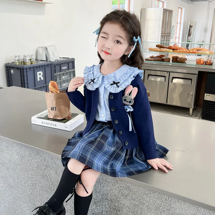 兔子警官衣服儿童裙子2025新款洋气女童朱迪连衣裙女孩秋装jk套装