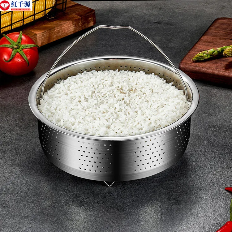 304不锈钢蒸饭笼耐用家用电饭锅米汤分离加热加深厨房用煮饭神器