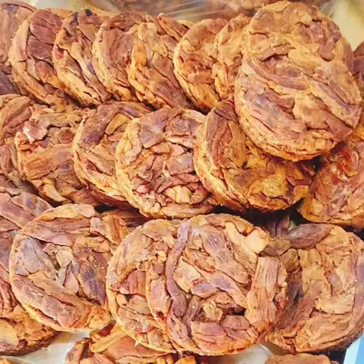 如皋特产皋姐食品肥瘦相间肉饼500g红烧为主，干吃有嚼劲