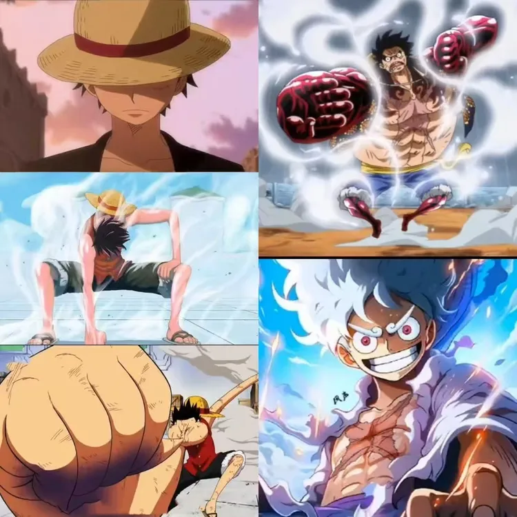 创意海贼王五变光栅卡二次元动漫路飞帅气开档送朋友闺蜜