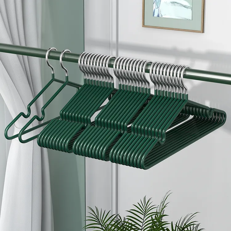 【10支】加粗衣架家用挂衣无痕防滑晾衣架宿舍用防肩角晒衣撑衣服架