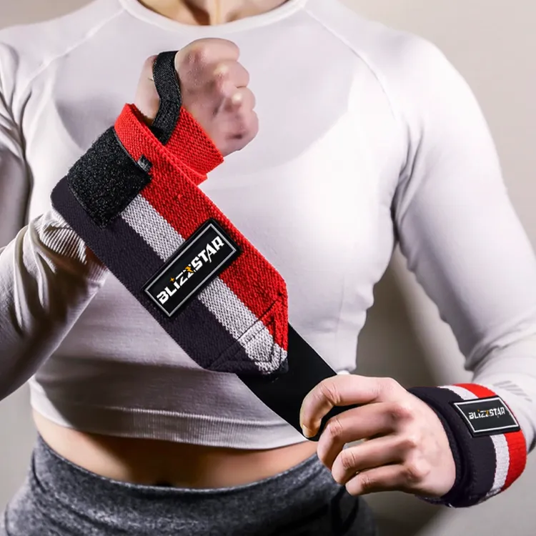 专业健身护腕男助力带护手腕扭伤绑带力量训练卧推专用弹力加压套