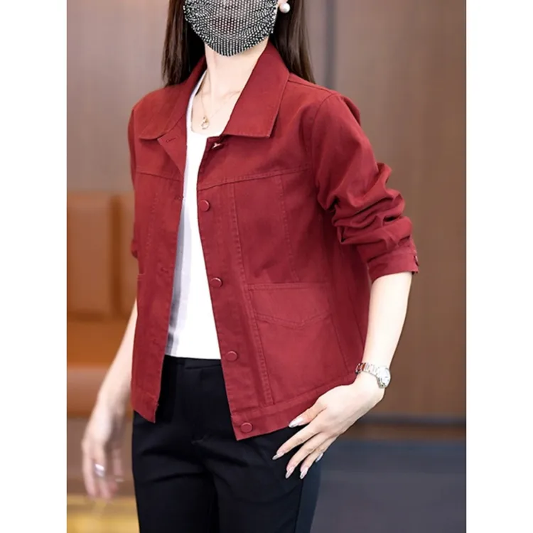 春秋女士牛仔夹克外套2025新款女装宽松显瘦小个子百搭上衣服