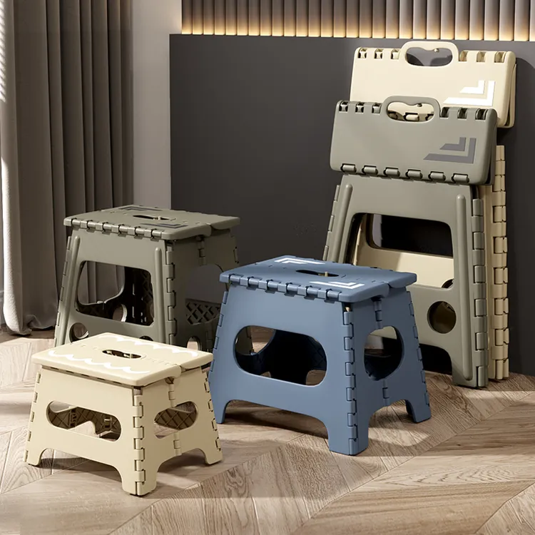 折叠凳子家用便携式防滑马扎凳成人塑料凳结实户外小折叠板凳叠放