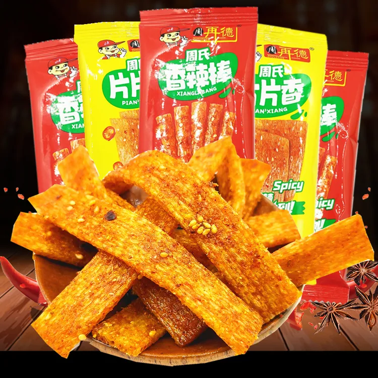 周氏香油条周再德辣条辣棒麻辣条儿时零食小吃湖南特产辣片大包