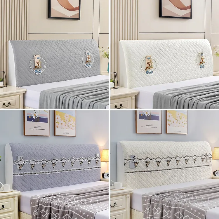 床头套罩全包木床头防尘罩软包床头靠背保护套床头罩简约布艺新款