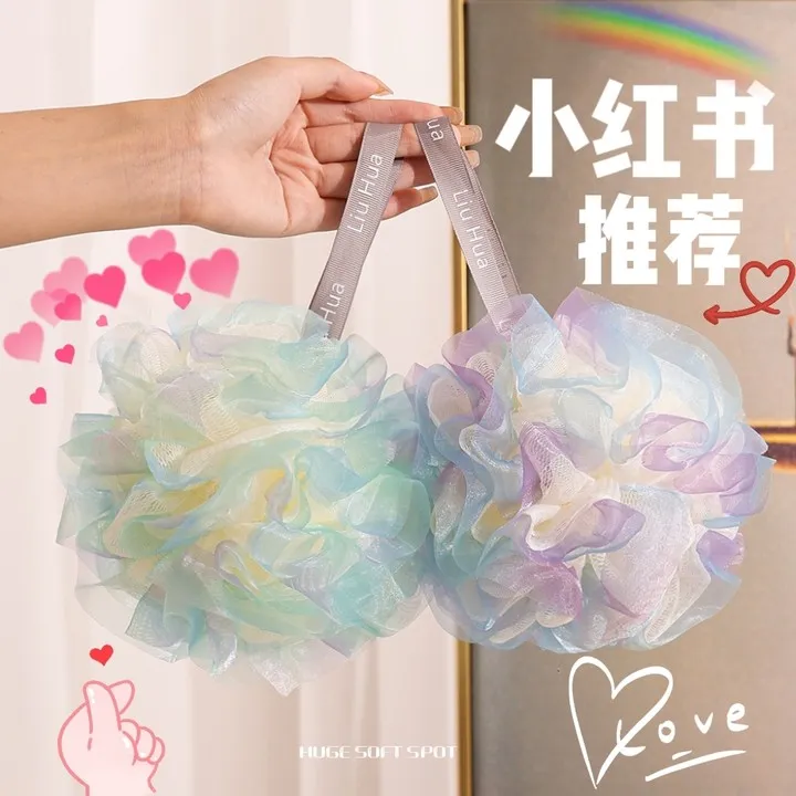 沐浴球高档不散大号柔软澡花可爱起泡搓澡浴花洗澡搓背男女士浴球