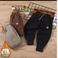 【羊羔绒卫裤特价】 男女童冬季百搭洋气加绒加厚木棉绒运动卫裤