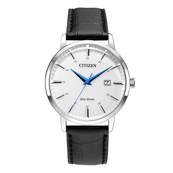 Citizen/西铁城手表男表光动能日显白表盘小蓝针送礼物BM7461-18A
