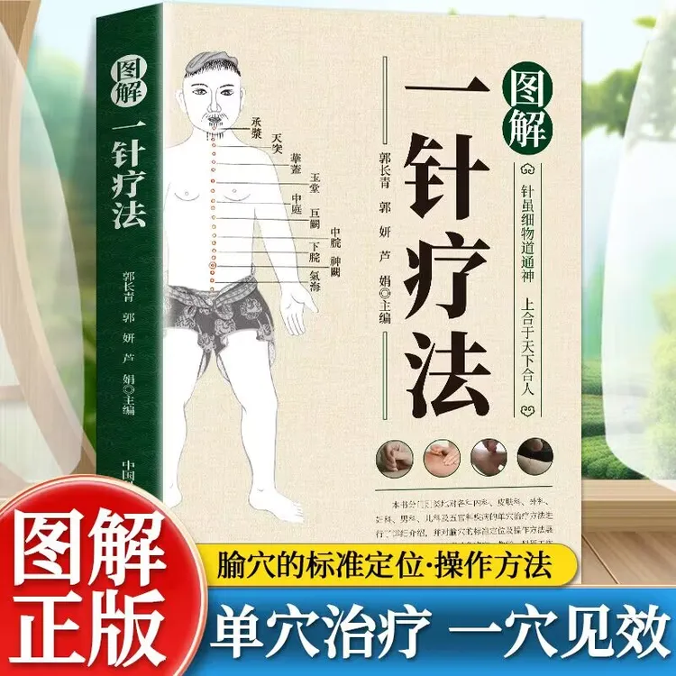 图解一针疗法正版针虽细物道通神上合于天下合人中医学针灸教程书