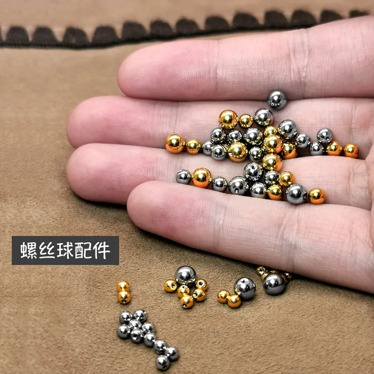钛钢合成锆石耳饰 细针耳钉女钛钢球耳堵拧螺丝圆球耳扣配件配饰