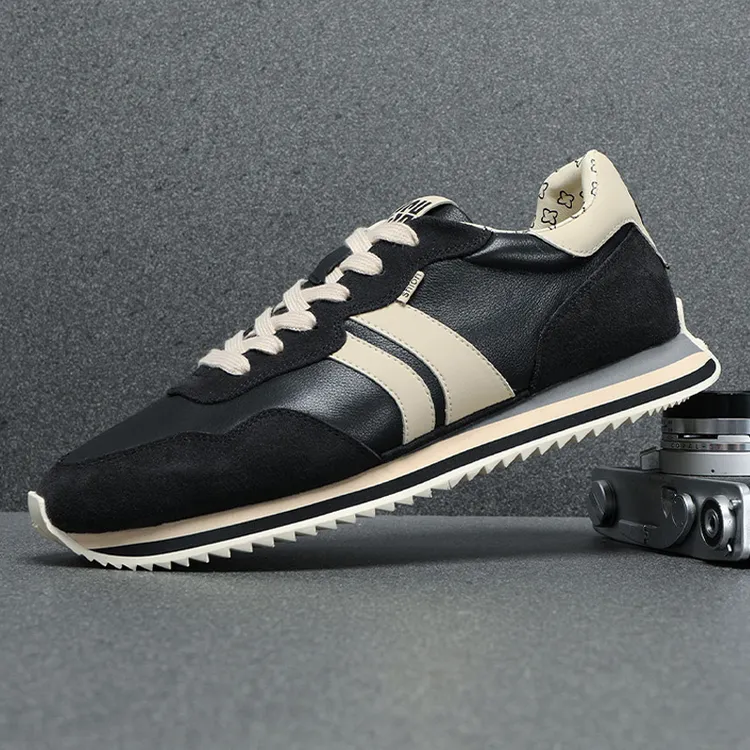 欧洲站男鞋秋冬2024新款纯牛皮时尚休闲鞋男潮流软底透气鞋子男款