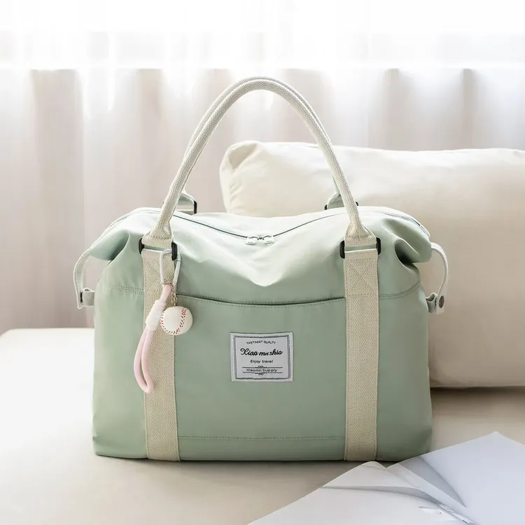 旅行包女大容量手提行李袋短途出差包套拉杆登机包尼龙收纳待产包