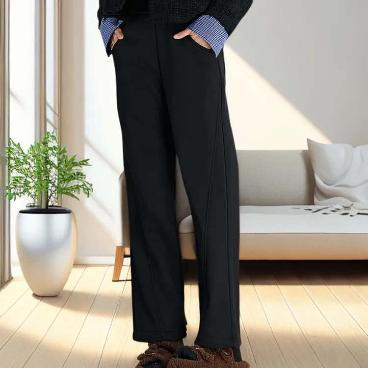 2024新款加绒卫裤时尚百搭宽松休闲经典