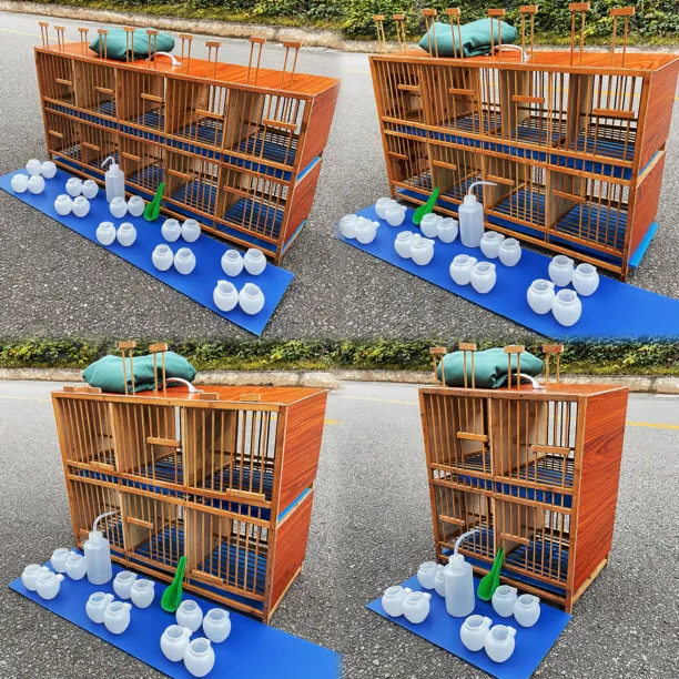 大号封板画眉排笼养笼竹制双层格笼上山笼运输笼画眉排笼批发