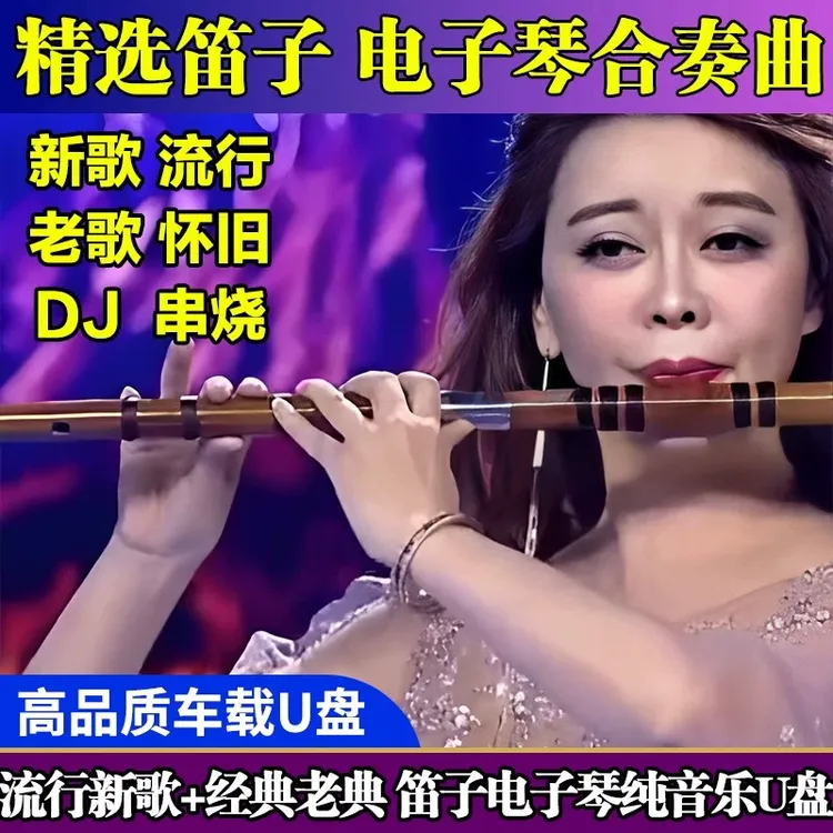重低音笛子电子琴DJ车载U盘合奏曲2024抖音流行音乐u盘车用无损