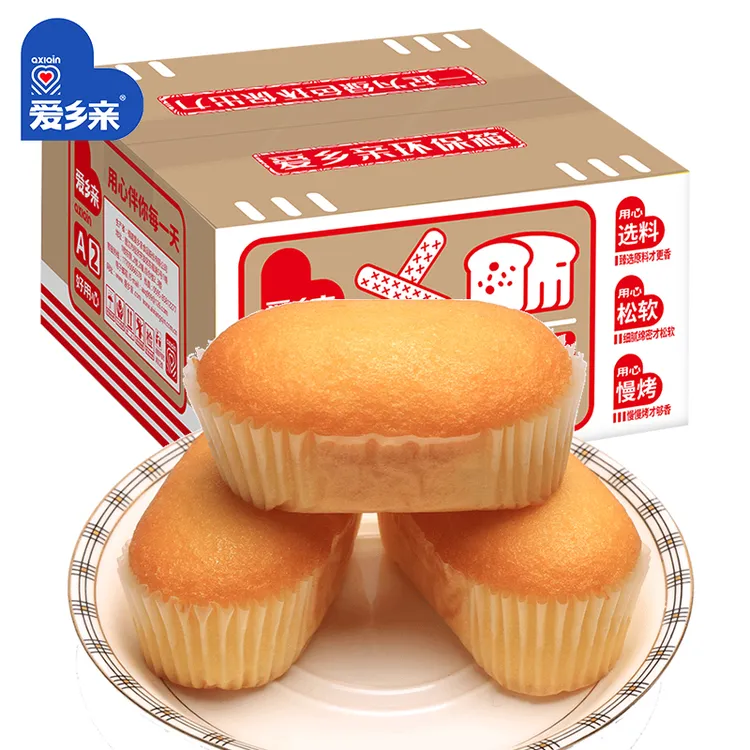 爱乡亲欧式鸡蛋糕整箱400g古风味早餐蓬松软口感休闲零食糕点心